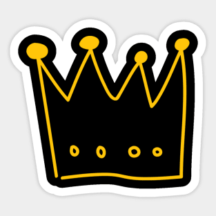 DOM'S CROWN ! (Gold) Sticker